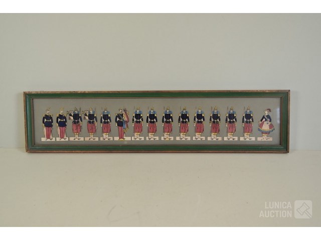 Franse leger lithografie - afbeelding 1 van  5