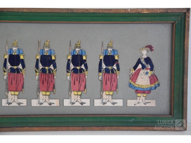 Franse leger lithografie - afbeelding 2 van  5