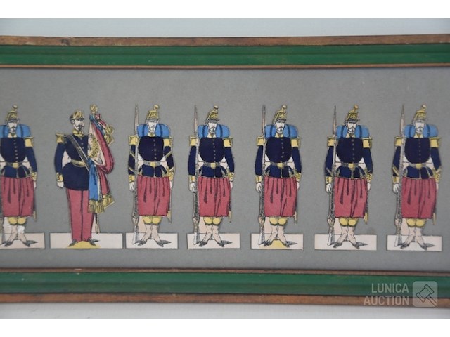 Franse leger lithografie - afbeelding 3 van  5