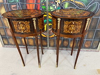 Franse stijl bijzettafel (2x) - afbeelding 1 van  2