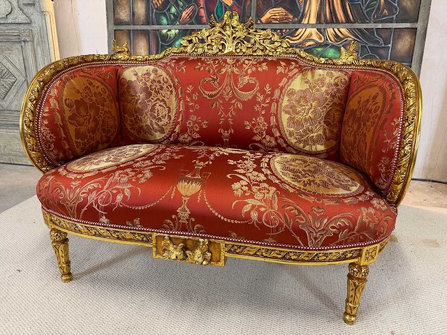 Franse stijl louis seize sofa - afbeelding 1 van  4
