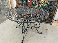 Franse stijl metalen tafel - afbeelding 1 van  3