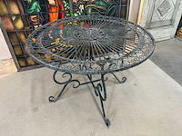 Franse stijl metalen tafel - afbeelding 3 van  3