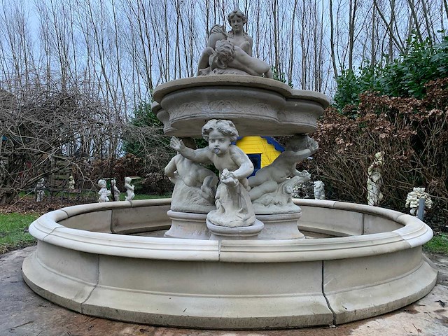 Franse stijl putti fontein - afbeelding 4 van  7