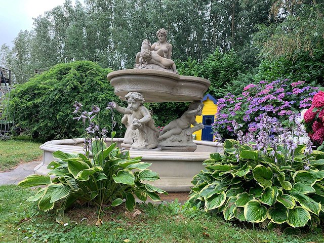 Franse stijl putti fontein - afbeelding 6 van  7