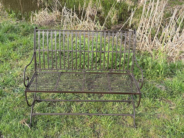 Franse tuinbank 103 cm breed - afbeelding 1 van  3