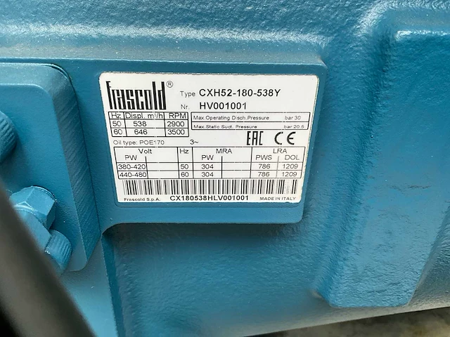 Frascold cxh91-280-1000y chiller-schroefcompressor - afbeelding 2 van  11