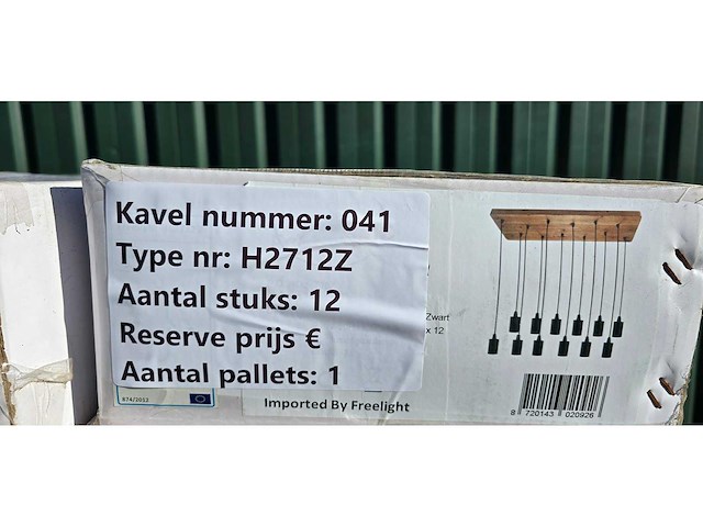 Freelight - lenoro h2712z - hanging lamp (12x) - afbeelding 4 van  4