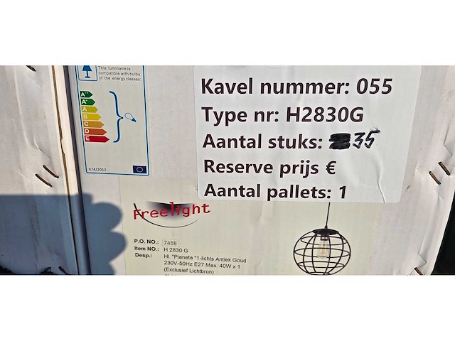 Freelight - pianeta h2830g - hanging lamp (35x) - afbeelding 2 van  3