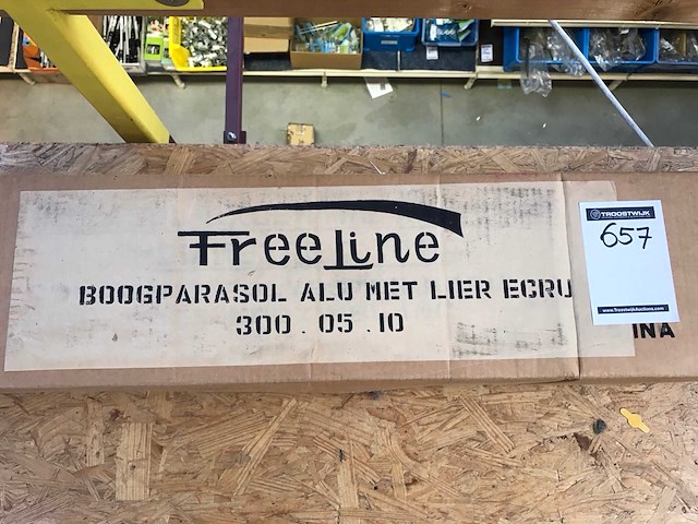Freeline boogparasol alu met lier - afbeelding 2 van  2