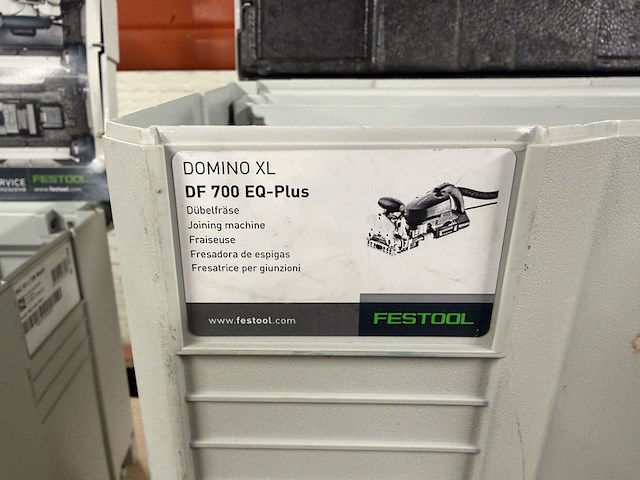 Freesmachine in systainer festool, df 700 eq-plus domino xl - afbeelding 3 van  12