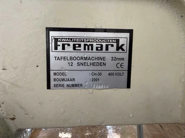Fremak - ch-30 - kolomboormachine - afbeelding 7 van  8