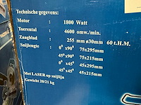 Fremark fraz255-l2 radiaalafkortzaagmachine - afbeelding 3 van  3