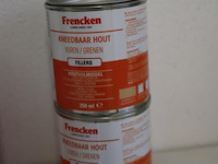 Frencken kneedbaar houtvulmiddel, diverse soorten o.a. licht eiken, vuren/grenen - 3 blikken á 250ml - afbeelding 3 van  3