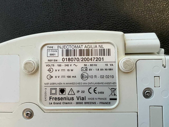 Frensenius vial agilia injectomat infusiepomp (2x) - afbeelding 3 van  4
