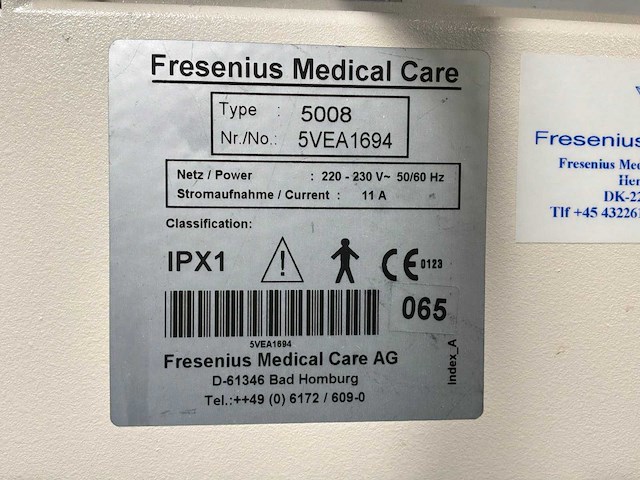 Fresensius medical care - 5008 - dialysis equipment (3x) - afbeelding 10 van  10