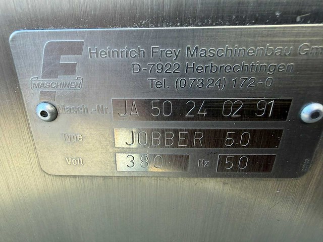 Frey - jober 50 - vacuümvulmachine - afbeelding 2 van  6