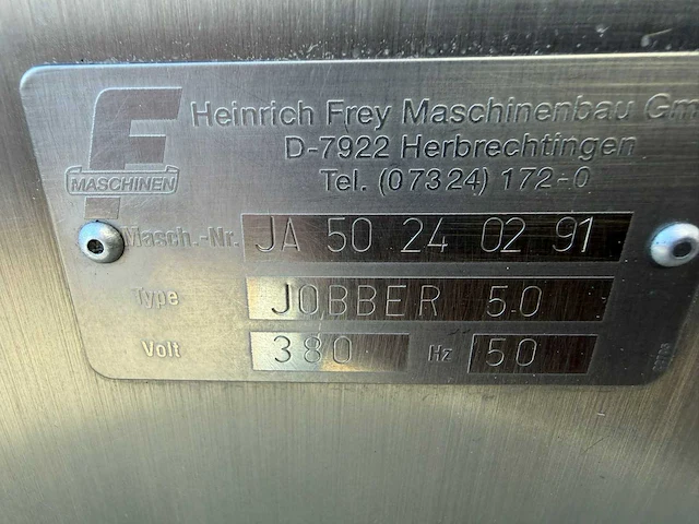 Frey - jober 50 - vacuümvulmachine - afbeelding 12 van  12