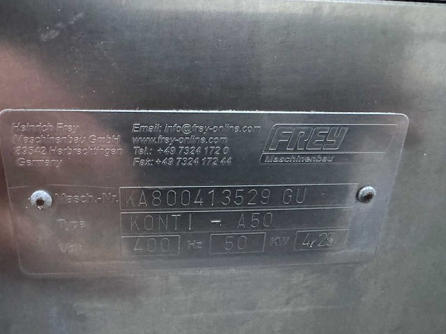 Frey - konti a50 - vacuümvulmachine - afbeelding 8 van  10
