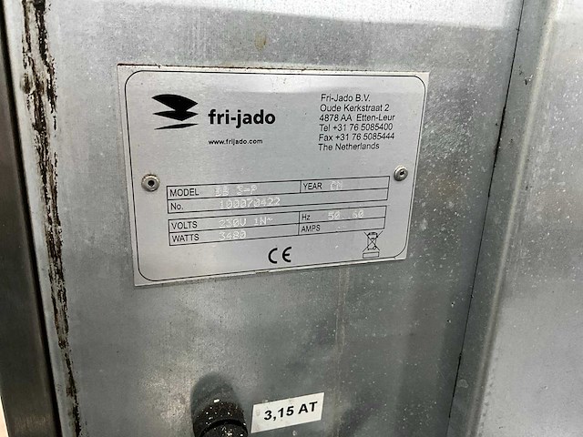 Fri-jado bb 3-p bakkerij oven - afbeelding 2 van  2