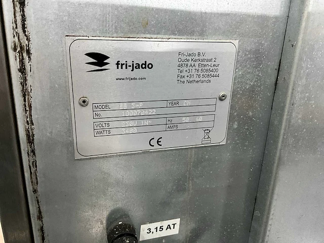 Fri-jado bb 3-p bakkerij oven - afbeelding 10 van  10