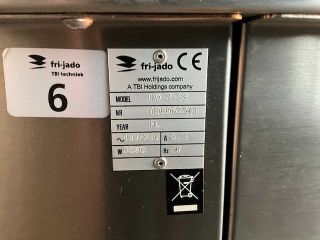 Fri-jado hd 3-ss warmhoudvitrine - afbeelding 5 van  7