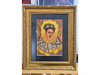 Frida kahlo-gouache op papier - afbeelding 2 van  3