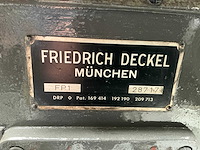 Friedrich deckel fp1 universele freesmachine - afbeelding 3 van  12