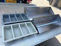 Friet en bestek bakken - 2x - servies, glaswerk en bestek - afbeelding 1 van  3