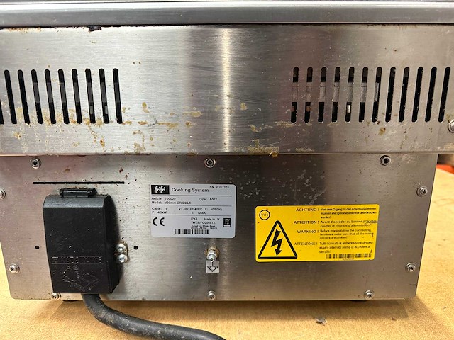 Frifri countertop griddle chrome 400mm - afbeelding 5 van  6