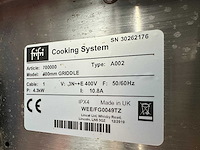 Frifri countertop griddle chrome 400mm - afbeelding 6 van  6