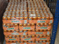 Frisdrank mirinda orange. 45 trays a 24 blikken. totaal 1080 blikken. tht 12-25. bod is inclusief 162 euro ... - afbeelding 2 van  2