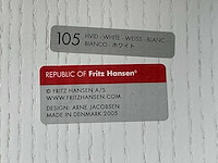 Fritz hansen hvid white stoel (3x) - afbeelding 7 van  7