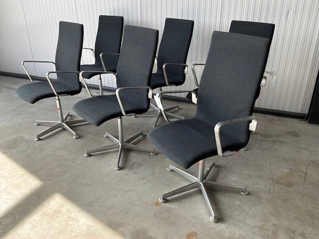Fritz hansen oxfort vergaderstoel (6x) - afbeelding 1 van  9