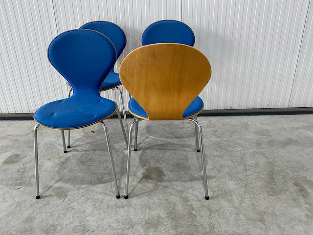 Fritz hansen phoenix eetkamerstoel (4x) - afbeelding 1 van  4