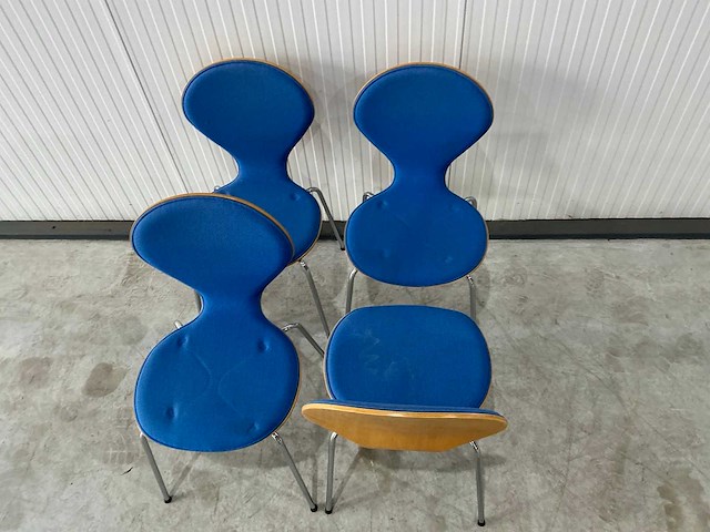 Fritz hansen phoenix eetkamerstoel (4x) - afbeelding 2 van  4