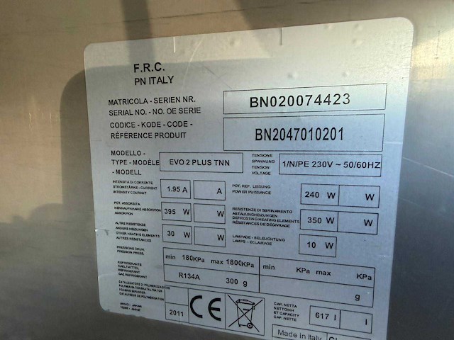 Friulinox - evo 2 plus twin - koelkast - afbeelding 5 van  6