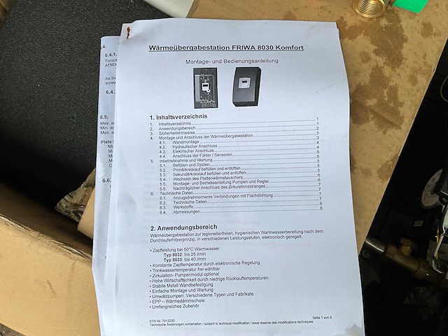 Friwa 8030 komfort doorstroom verwarmer met omschakelstation - afbeelding 7 van  8