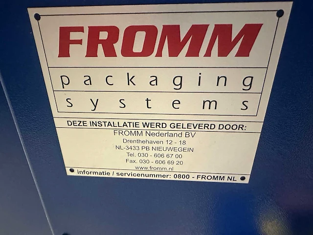Fromm ap 502 overige verpakkingsmachines - afbeelding 2 van  9