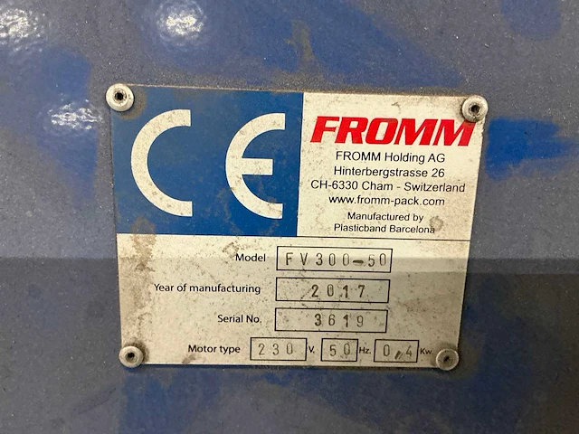 Fromm fv300-50 verpakkingsmachine / wikkelaar - afbeelding 28 van  32
