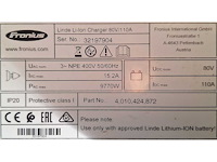 Fronius - 2022 - lithium-ion lader - heftruck toebehoren - afbeelding 4 van  6