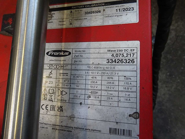 Fronius - iwave 230i dc/ef - lasapparaat - afbeelding 4 van  4