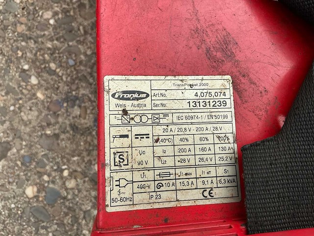 Fronius - transpokket 2000 - inverter lasapparaat - afbeelding 7 van  8