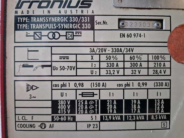 Fronius - ts331 - mig lasapparaat - afbeelding 7 van  7