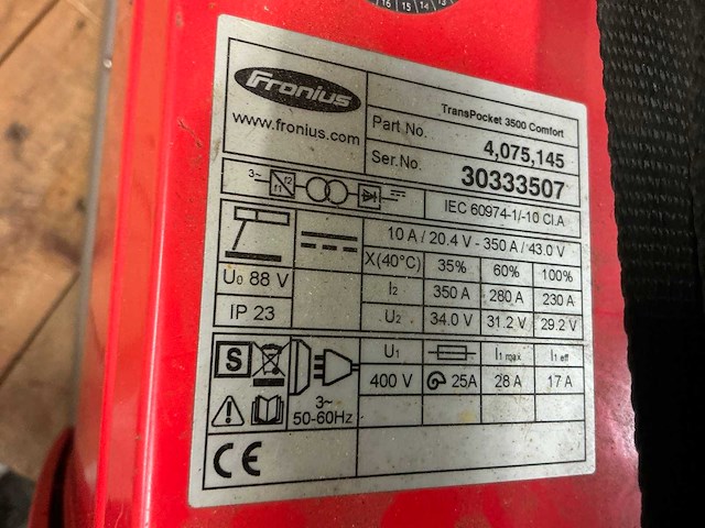 Fronius 3500 comfort tig-lasmachine - afbeelding 5 van  5
