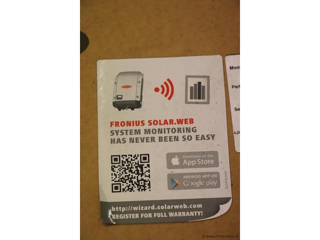 Fronius inverter/omvormer model galvo 3.1-1 | wlan/lan/webserver | nieuw in doos - afbeelding 4 van  5