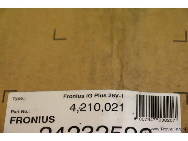 Fronius inverter/omvormer type ig plus 25v-1 | nieuw in doos - afbeelding 4 van  4