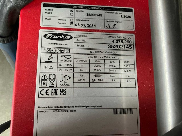 Fronius iwave 300i ac/dc lasmachine - afbeelding 9 van  9