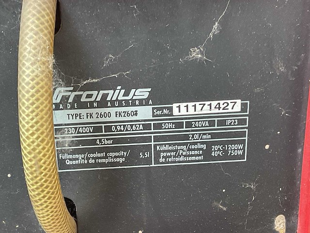 Fronius magicwave 2600 lasapparaat - afbeelding 10 van  10