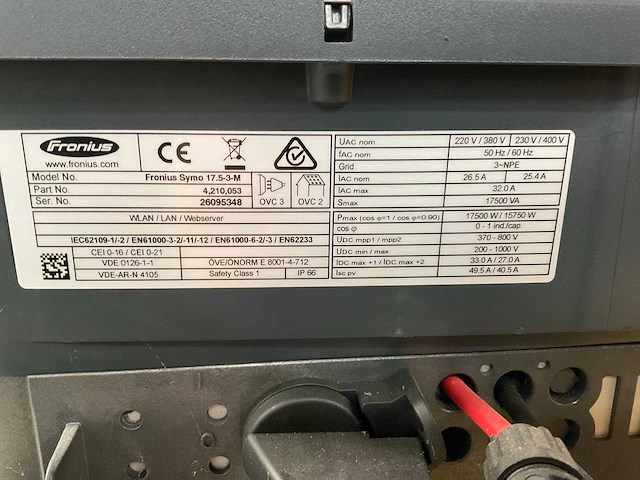 Fronius symo 17.5-3m omvormer - afbeelding 2 van  2